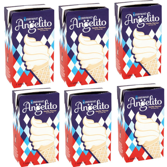 Kerrymaid Angelito Vanilla Flavour Ice Cream Mix Carton 1L (6 & 12 Cartons)
