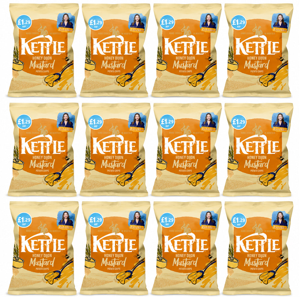 Kettle Honey Dijon Mustard Potato Chips 80g (Case of 12)
