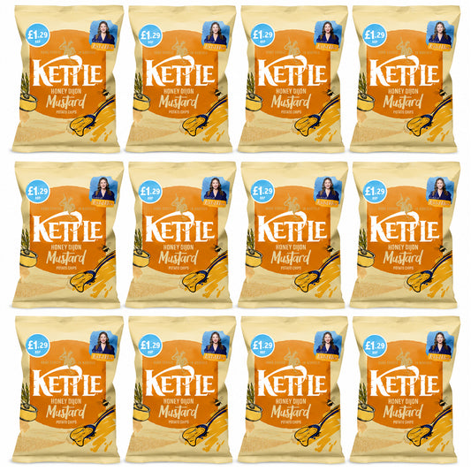 Kettle Honey Dijon Mustard Potato Chips 80g (Case of 12)