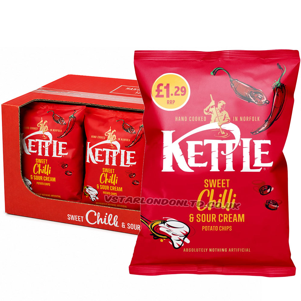Kettle Sweet Chilli & Sour Cream Chips PMP 80g (Box of 12)