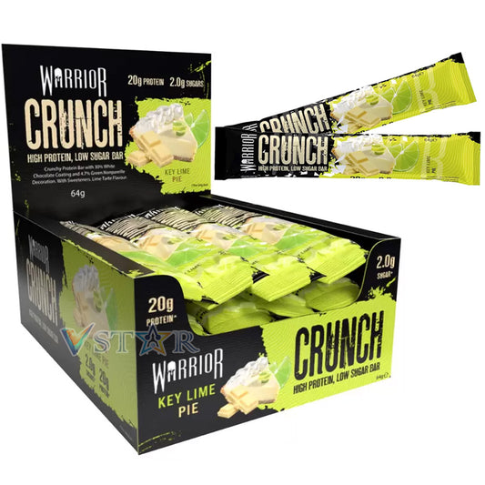 Warrior Crunch Key Lime Pie Protein Bar 64g (12 Bars)