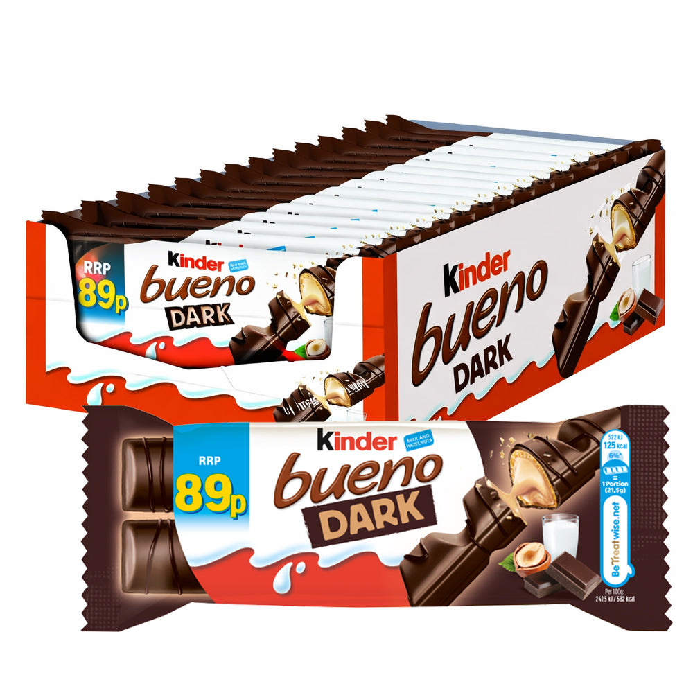 Kinder Bueno Dark Chocolate 43g 89p PMP (Box of 30)