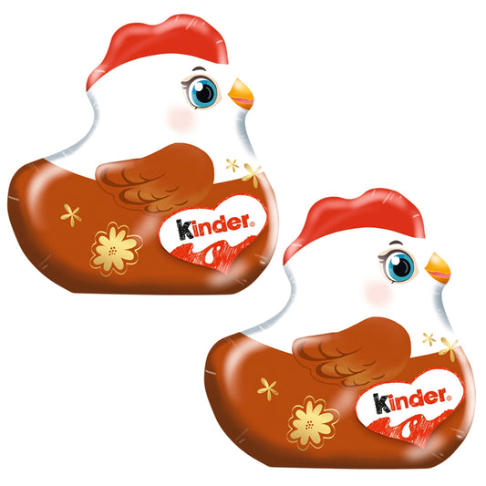 Kinder Hen Figure 2 x 138g – Milk Chocolate Easter Hen Duo