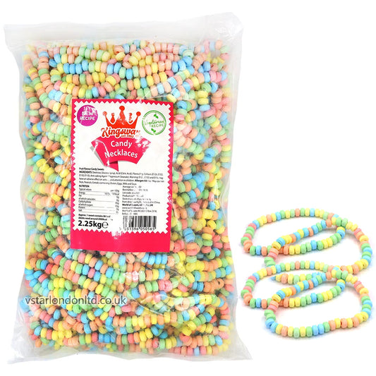 Kingsway Candy Necklaces – 2.25kg Bulk Tub (Approx. 100 Pieces)