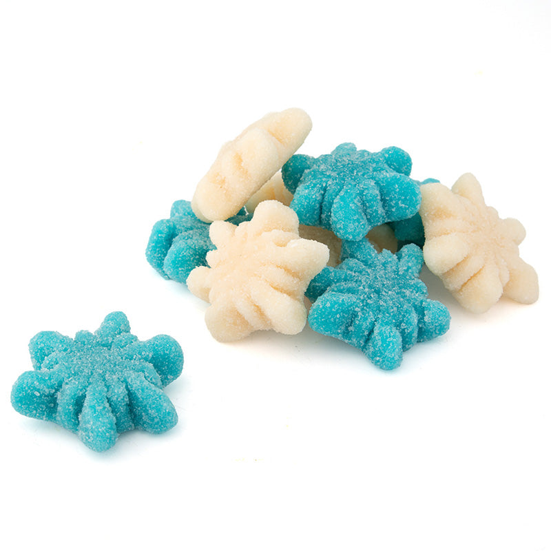 Kingsway Snowflakes Jelly Sweets – Raspberry & Vanilla Christmas Sweets (1Kg - 3Kg)
