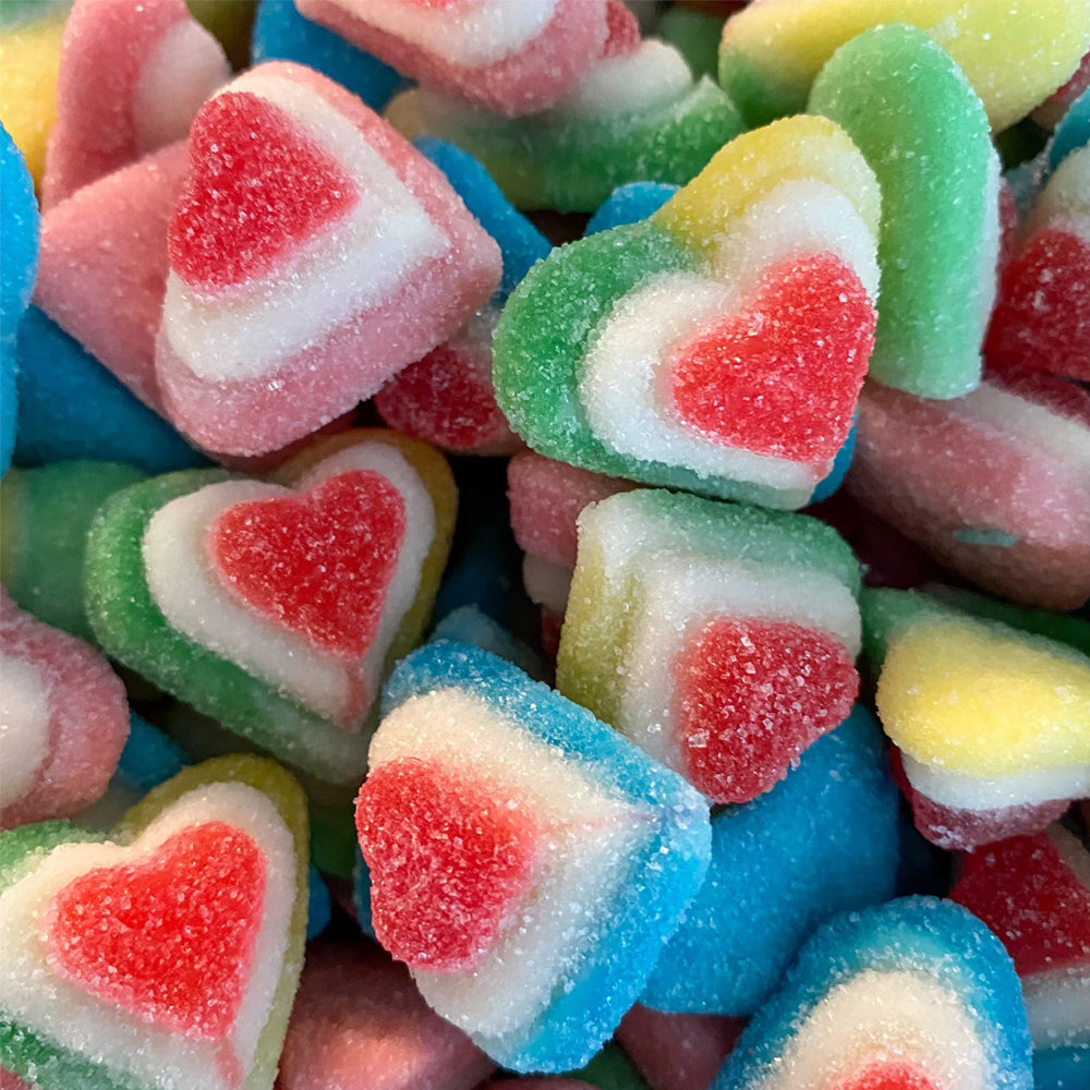 Kingsway 3D Sugared Hearts – Fruit Flavour Pick & Mix Sweets (1–3kg)