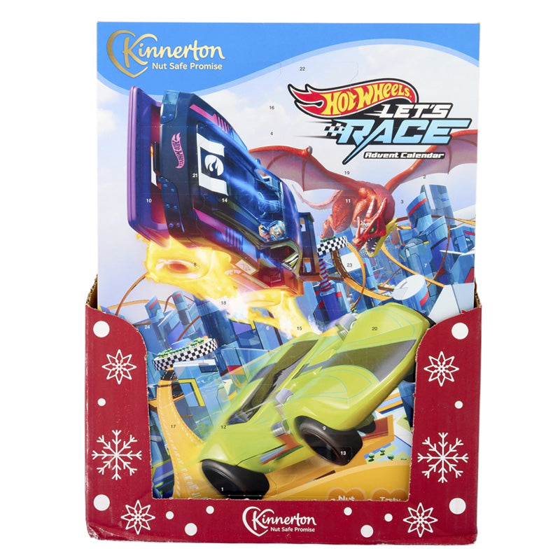 Kinnerton Hot Wheels Let's Race Advent Calendar 40g (18 Boxes)
