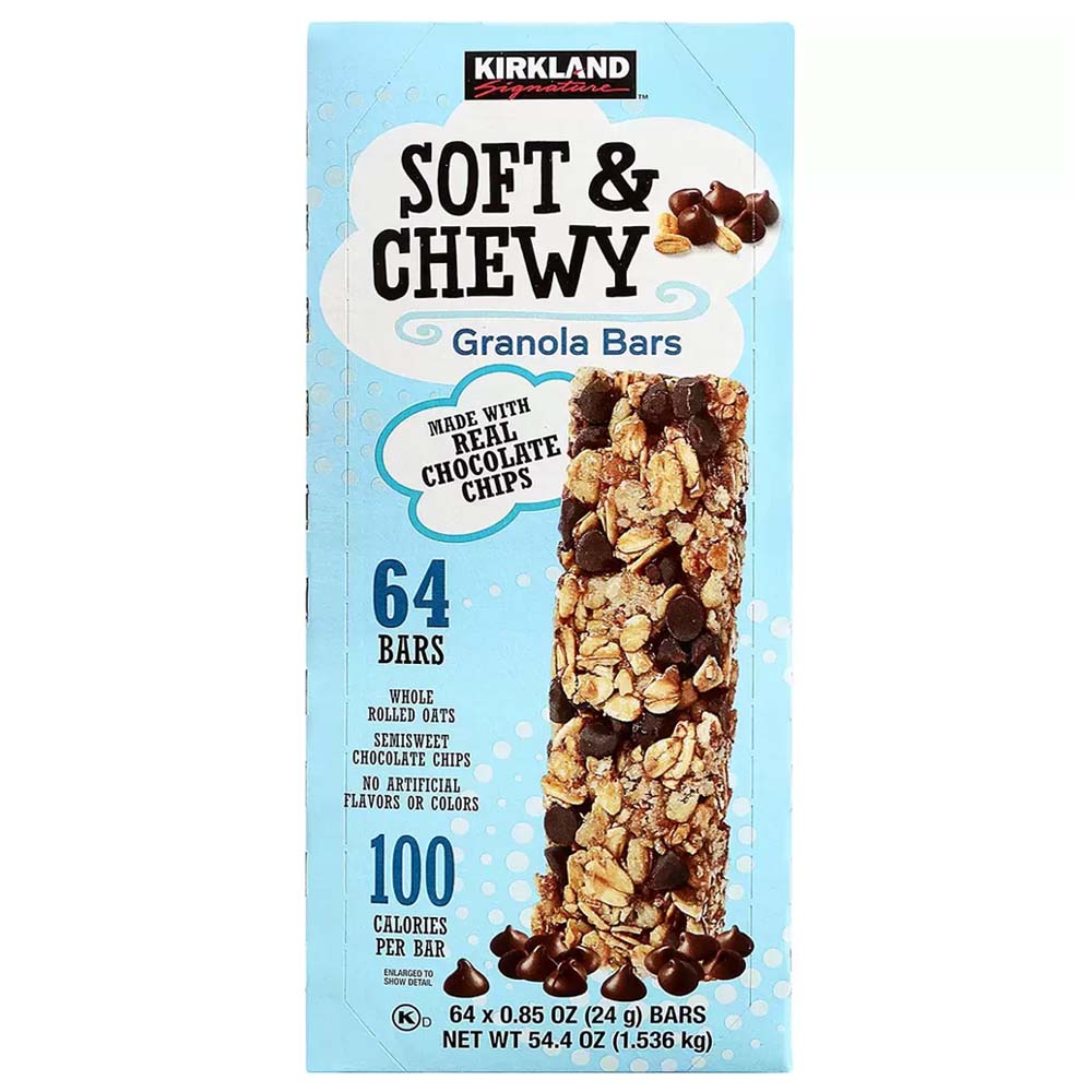 Kirkland Signature Soft & Chewy Granola Bars – 64 x 24g