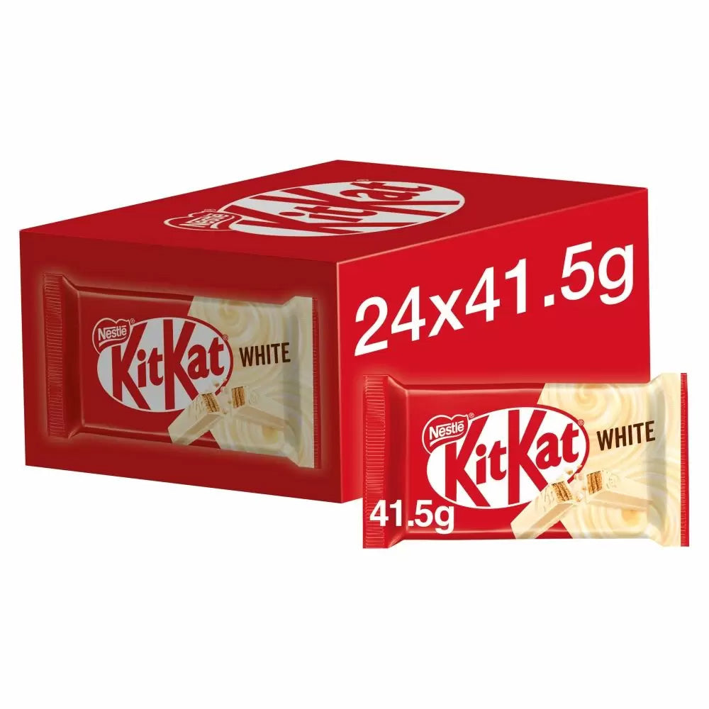 Kit Kat 4 Finger White Chocolate Bar 41.5g (Box Of 24)