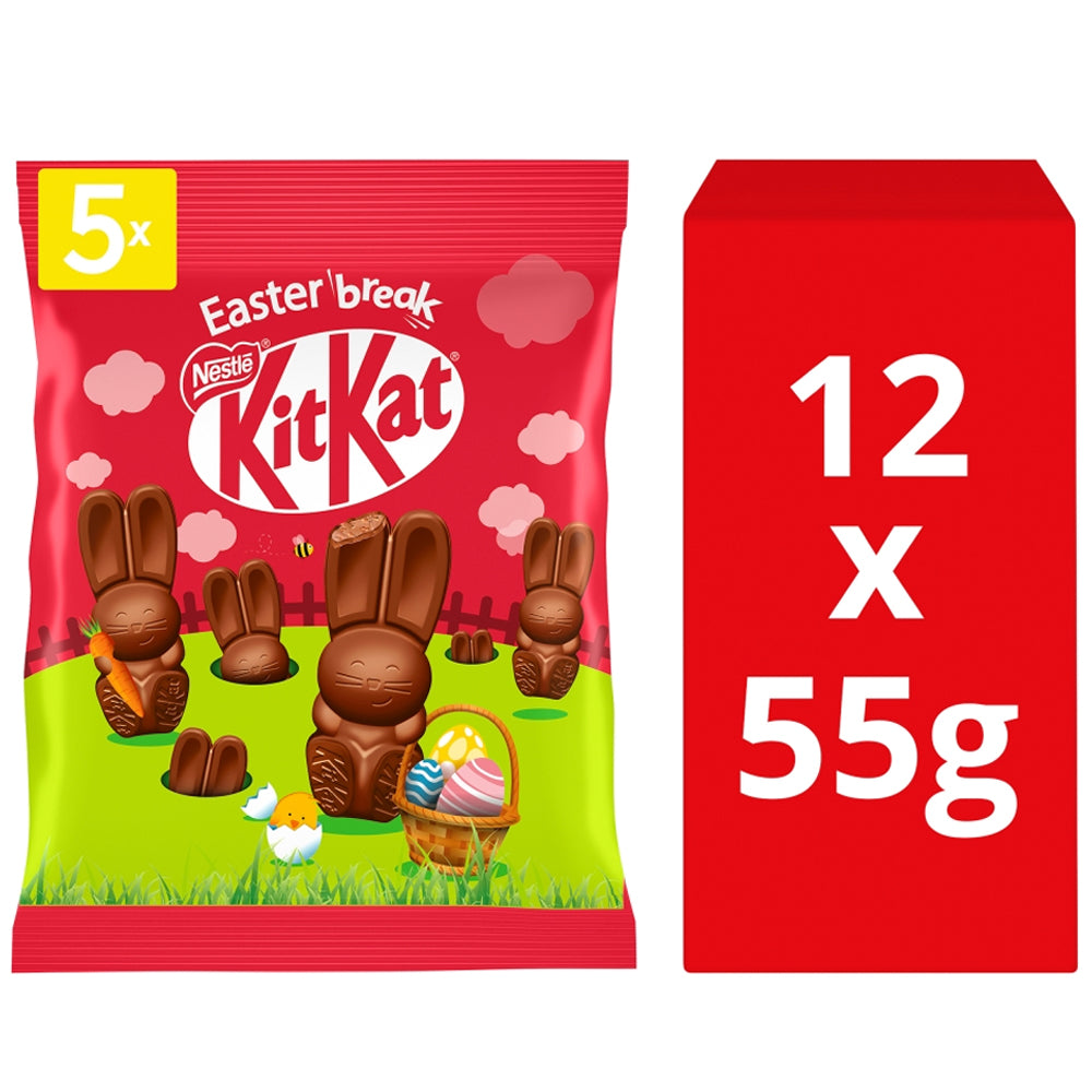 Kit Kat Bunny Milk Chocolate Easter Sharing Bag 55g (Box of 12)