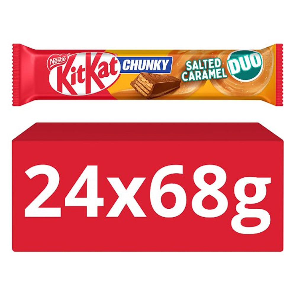 KitKat Chunky DUO Salted Caramel Chocolate Bar 24 x 68g