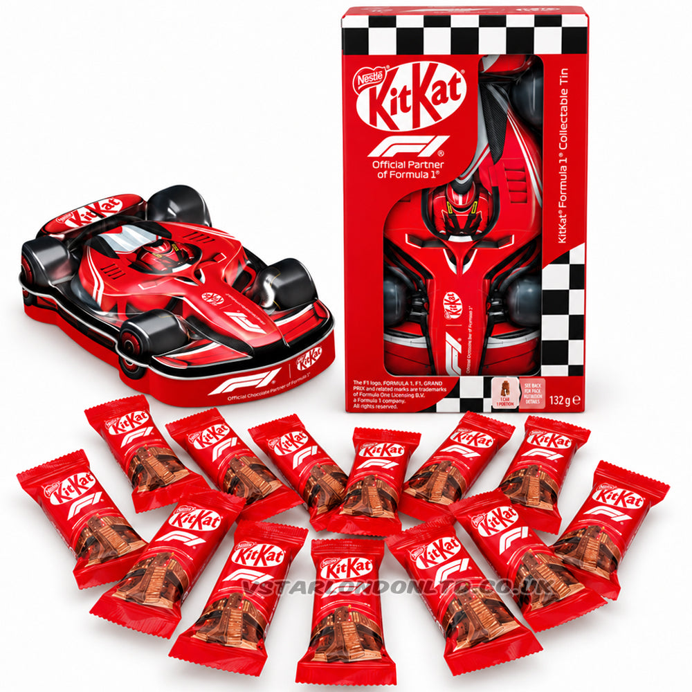KitKat F1 Milk Chocolate Collectable Tin Car 132g