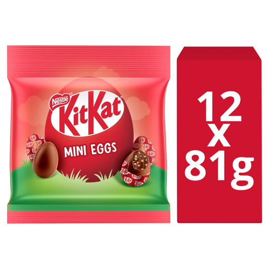 KitKat Mini Eggs Milk Chocolate Sharing Bag 81g (Box of 12)