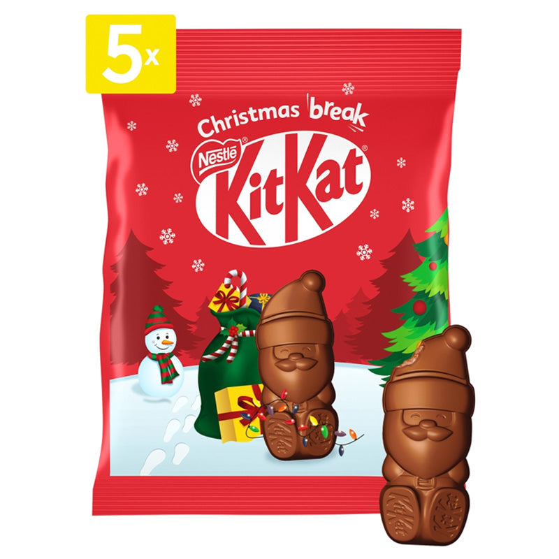 Kit Kat Santa Milk Chocolate Bags 55g x 12 Packs – Christmas Chocolate Santas