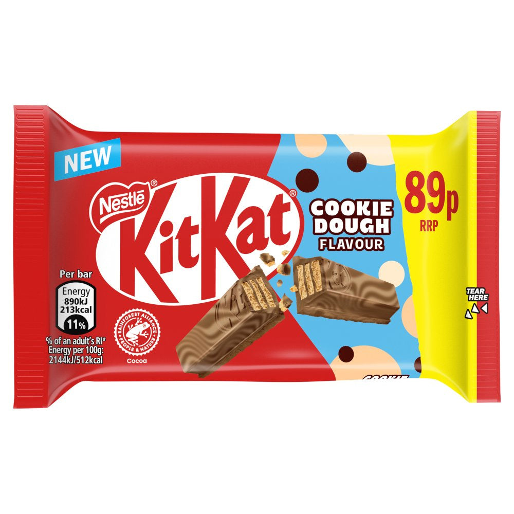 KitKat® 4 Finger Cookie Dough Flavour Chocolate Bar 41.5g PMP (Box of 24)