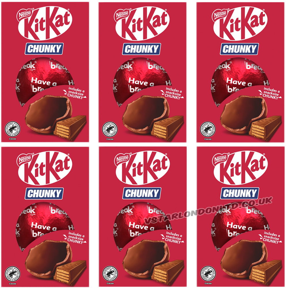 KitKat Chunky Milk Chocolate Small Easter Egg 110g (6 & 12 Boxes)