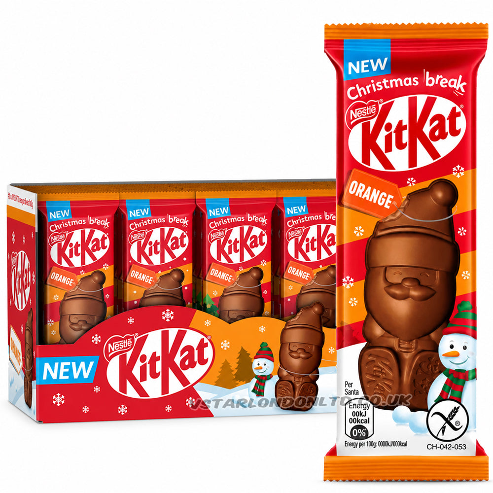 KitKat Santa Orange Chocolate Filled Figure 29g (15 & 30 Bars)