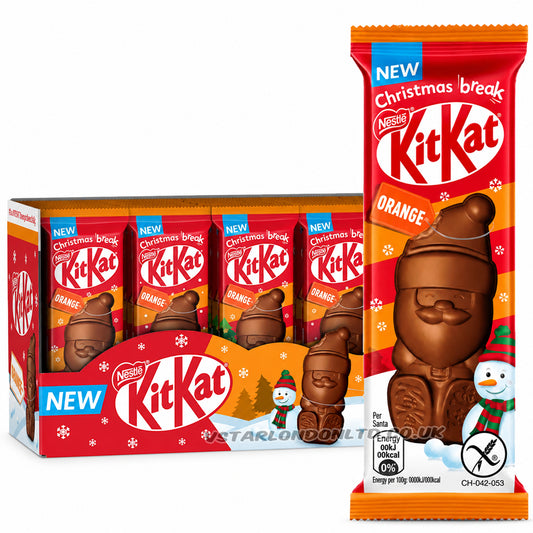 KitKat Santa Orange Chocolate Filled Figure 29g (15 & 30 Bars)