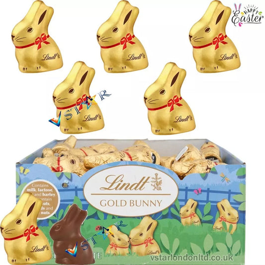 Easter Gold Bunny Lindt Milk Chocolate 10g Perfect Easter Treat Kids(50, 100, 150, 200)