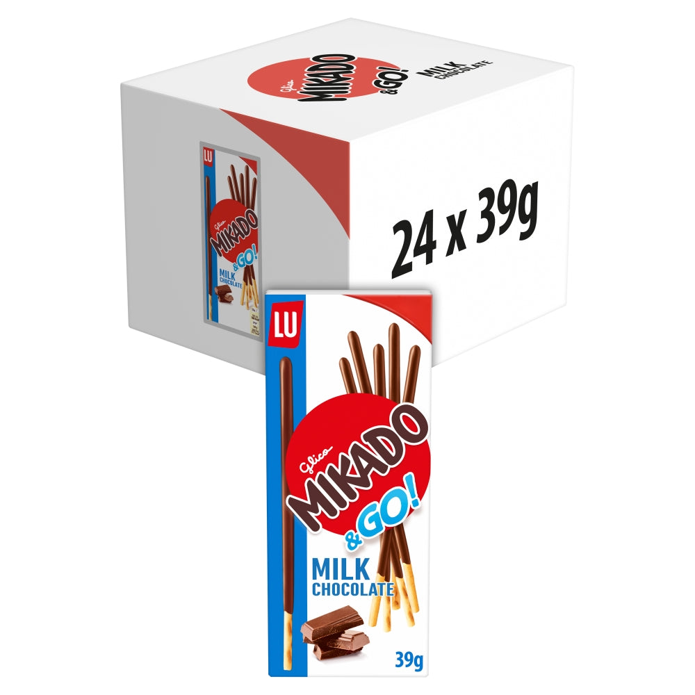 LU Mikado Milk Chocolate Biscuits 39g 99p PMP (Box of 24)