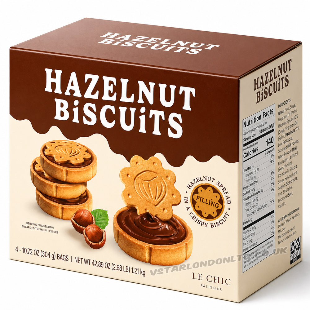 Le Chic Hazelnut Biscuits with Cocoa Filling 1.215kg