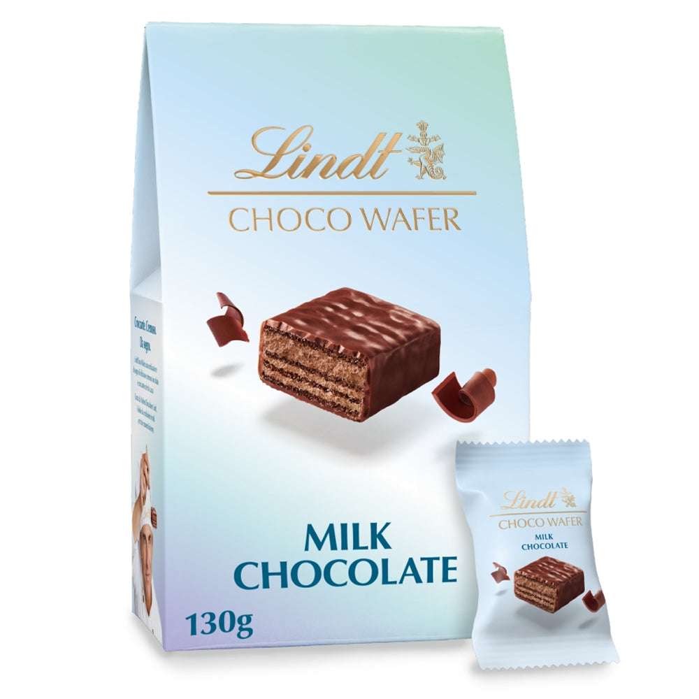 Lindt Choco Wafer Milk Chocolate Sharing Box 130g | Vegetarian