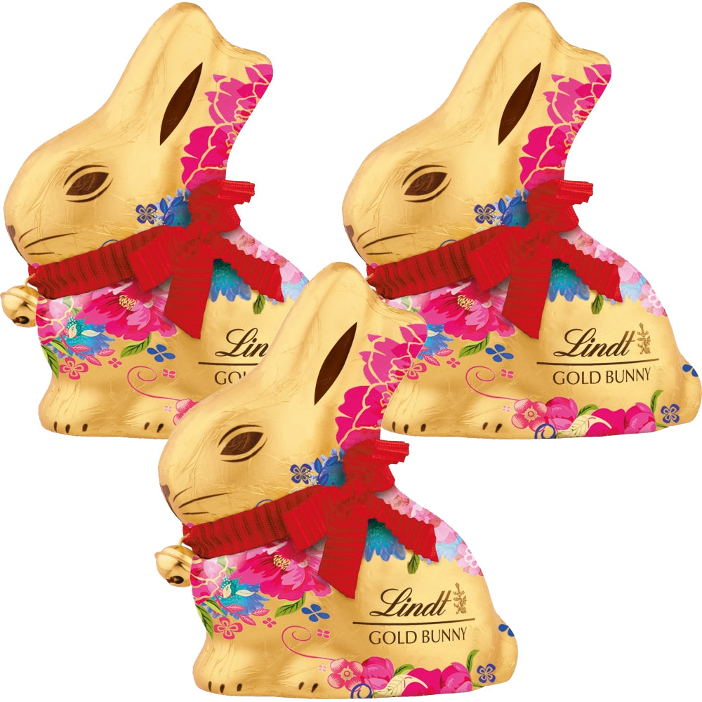Lindt Gold Bunny Flowers Figure(3 x 100g)