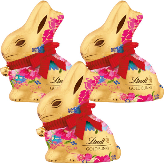 Lindt Gold Bunny Flowers Figure(3 x 100g)