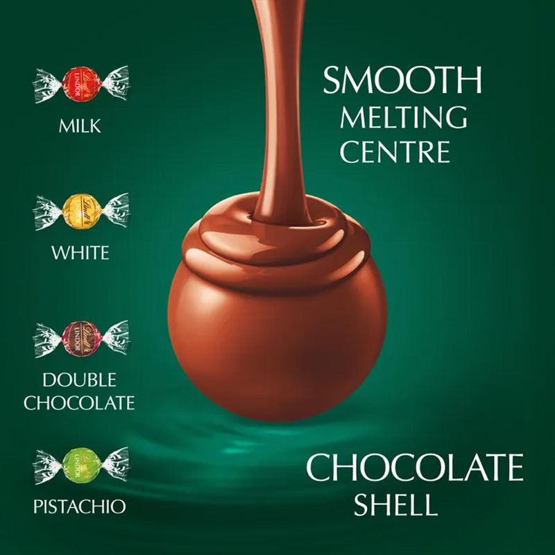 Lindt Lindor Assorted Chocolate Truffles Festive Edition 337g Box