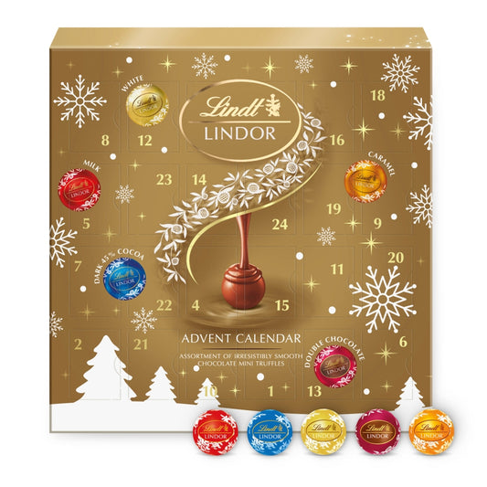 Lindt Lindor Assorted Mini Truffle Advent Calendar 117g