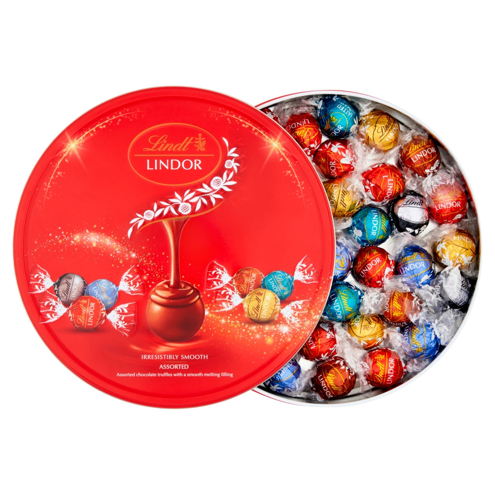 Lindt Lindor Assorted Truffles Tin 450g | 6 Flavours