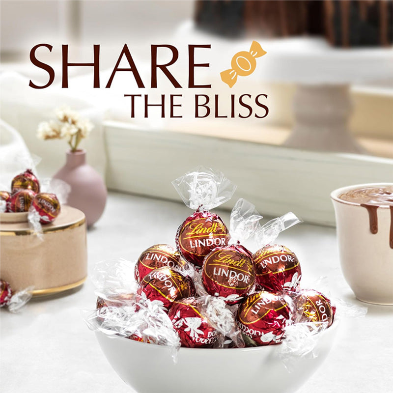 Lindt Lindor Double Chocolate Truffles Box 200g – Luxury Chocolate Gift