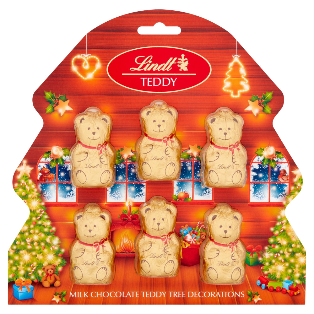 Lindt Milk Chocolate Teddy Christmas Tree Decorations 60g