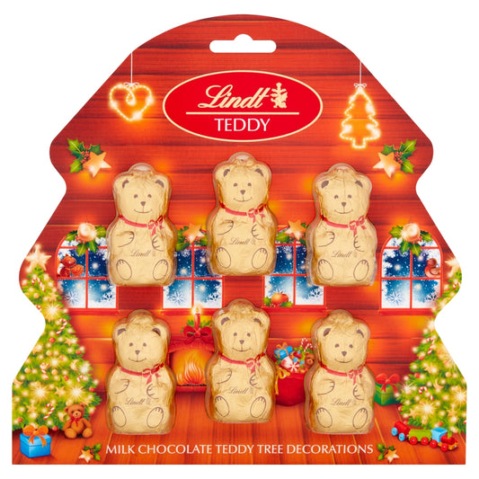 Lindt Milk Chocolate Teddy Christmas Tree Decorations 60g