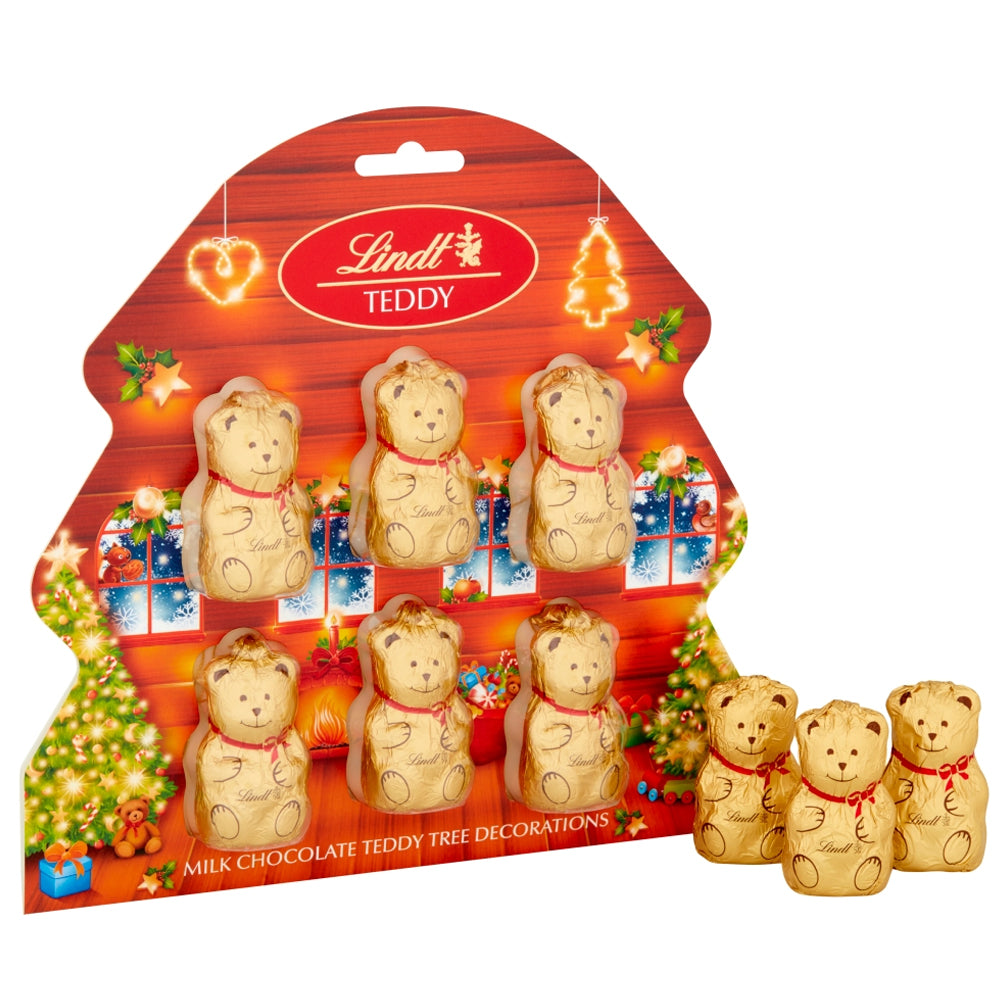 Lindt Milk Chocolate Teddy Christmas Tree Decorations 60g