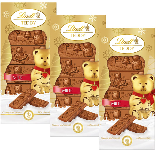 Lindt TEDDY Milk Chocolate Bar 3 x 120g