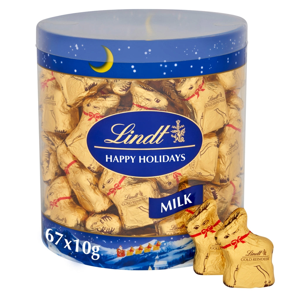 Lindt Santa & Reindeer Mixed Mini Milk Chocolate 10g (30 & 67 Pieces)