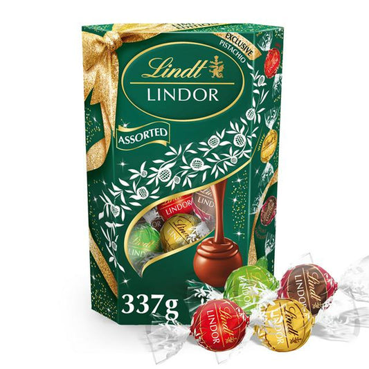 Lindt Lindor Assorted Chocolate Truffles Festive Edition 337g