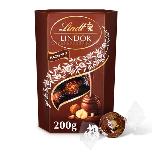 Lindt Lindor Hazelnut Truffles Chocolate Truffles 200g (Value Packs)