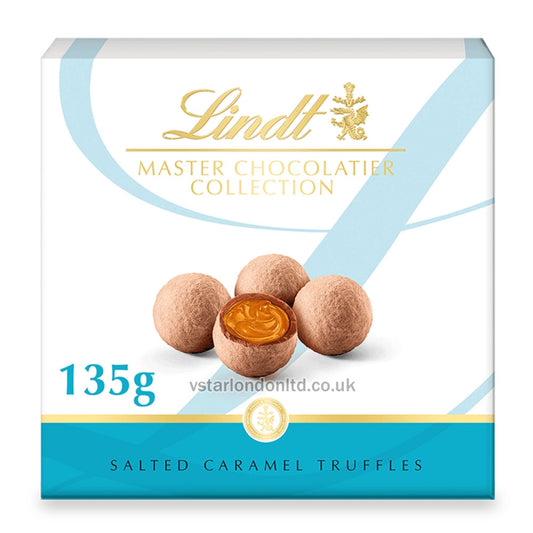 Luxury Lindt Salted Caramel Chocolate Truffles – 135g Box