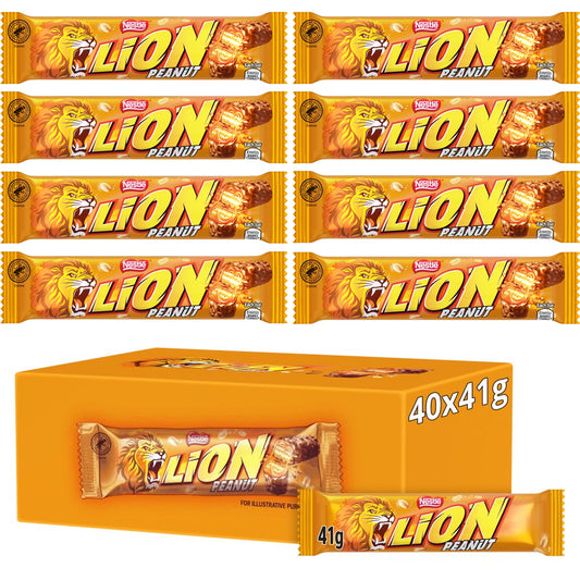 Lion Peanut Chocolate Bar 41g (Box of 40)