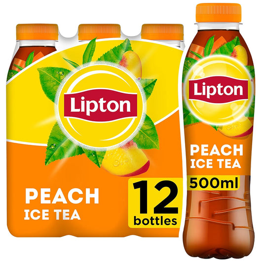Lipton Peach Ice Tea 500ml PMP Bottles (Case of 12)