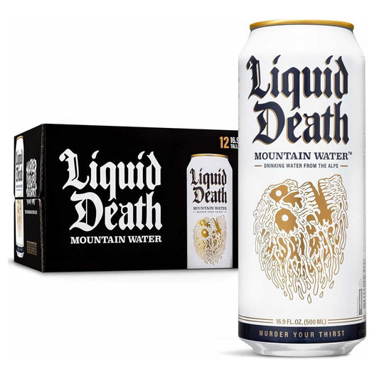 Liquid Death Still Mountain Water, 12 x 500 ml