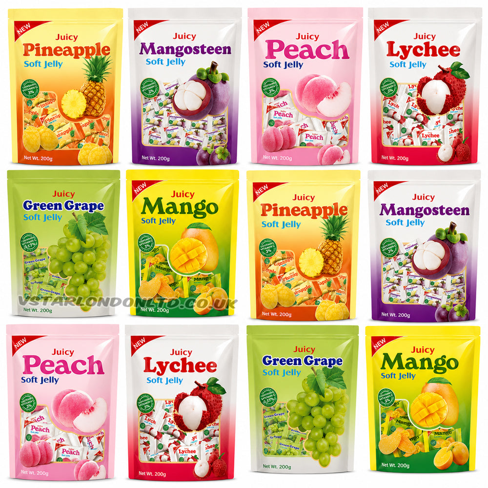 Lucky Dip Exotic Tropical Fruit Gummy Sweets 100g Assorted (6 & 12 Bags)