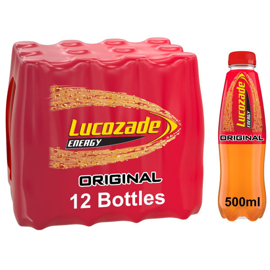 Lucozade Energy Drink Original 500ml (Box Of 12)