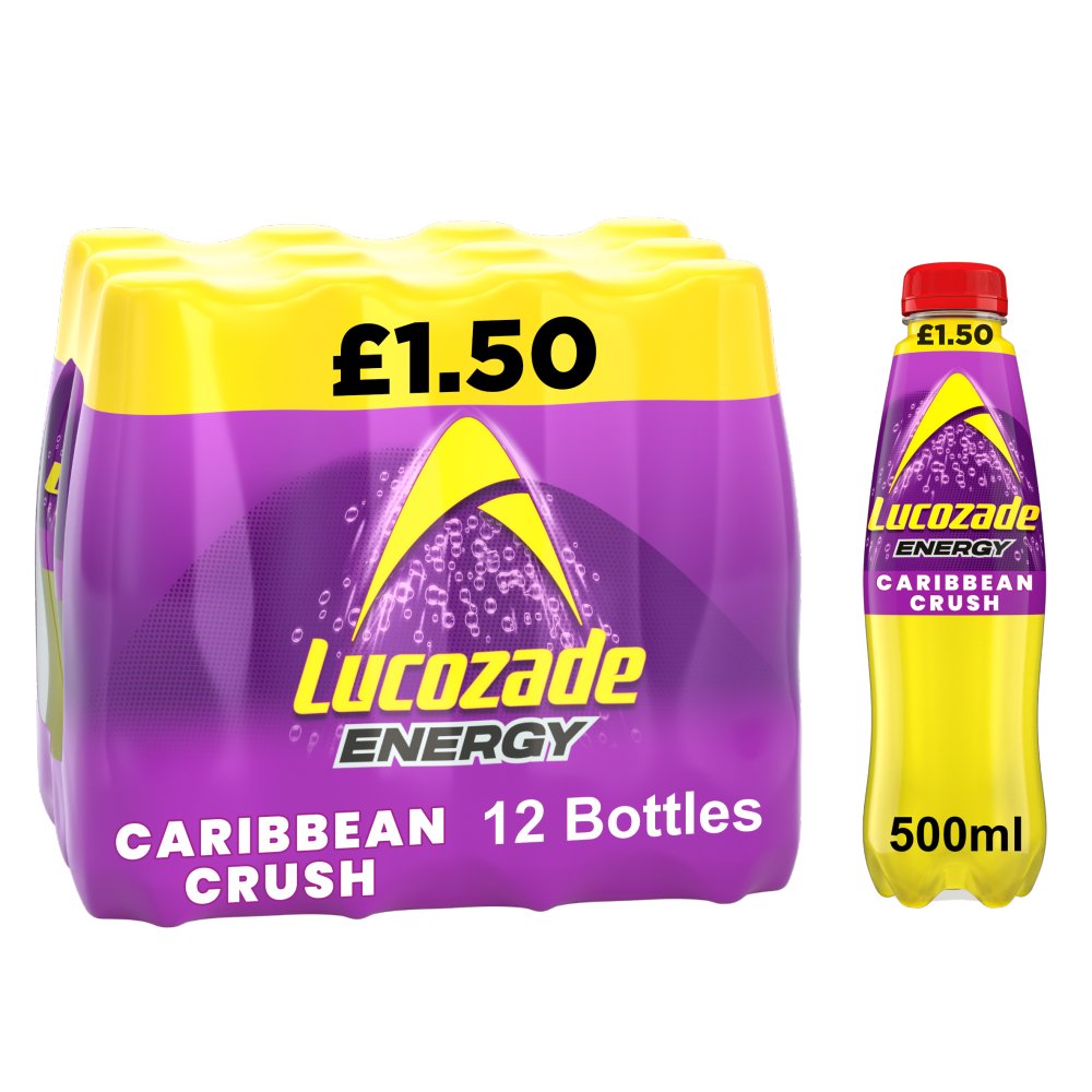 Lucozade Energy Drink Caribbean Crush 500ml PMP (Case of 12)