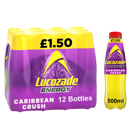 Lucozade Energy Drink Caribbean Crush 500ml PMP (Case of 12)
