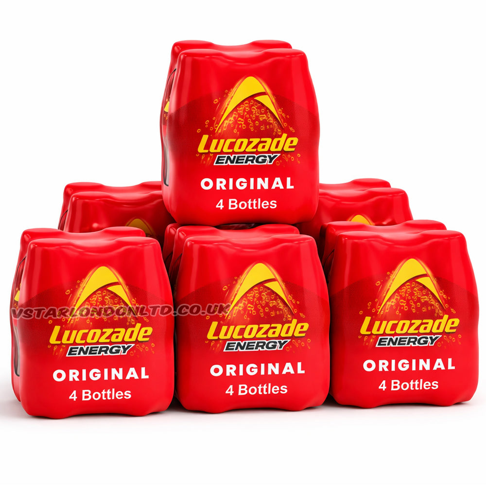 Lucozade Energy Original 380ml 4 Pack (Case of 6) – 24 Bottles