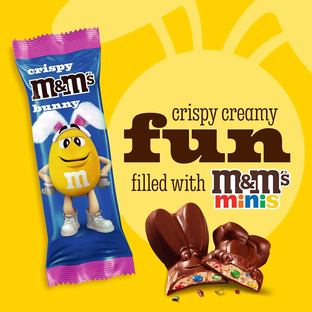 M&M’s Crispy Milk Chocolate Easter Bunny 29g (Box of 32)