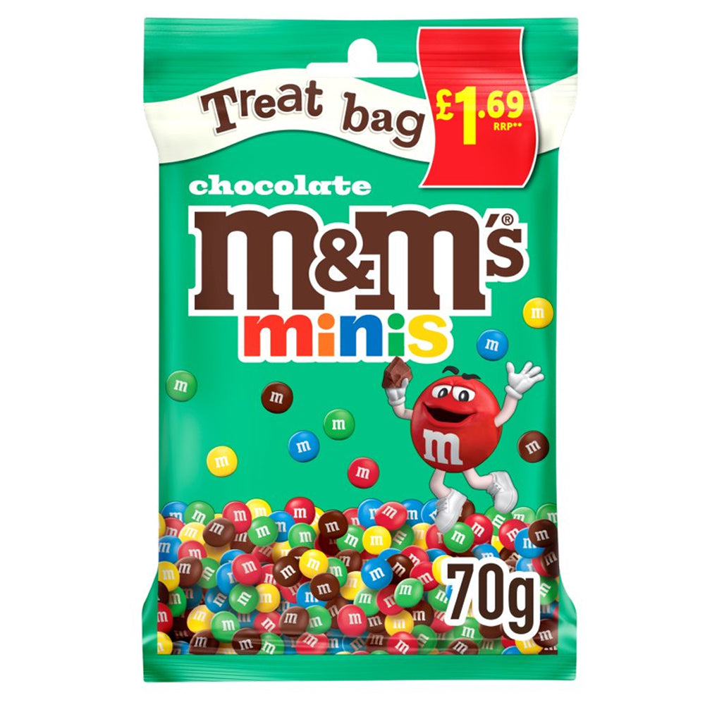 M&M's Minis Bites Milk Chocolate Bag PMP 70g (Box of 16)